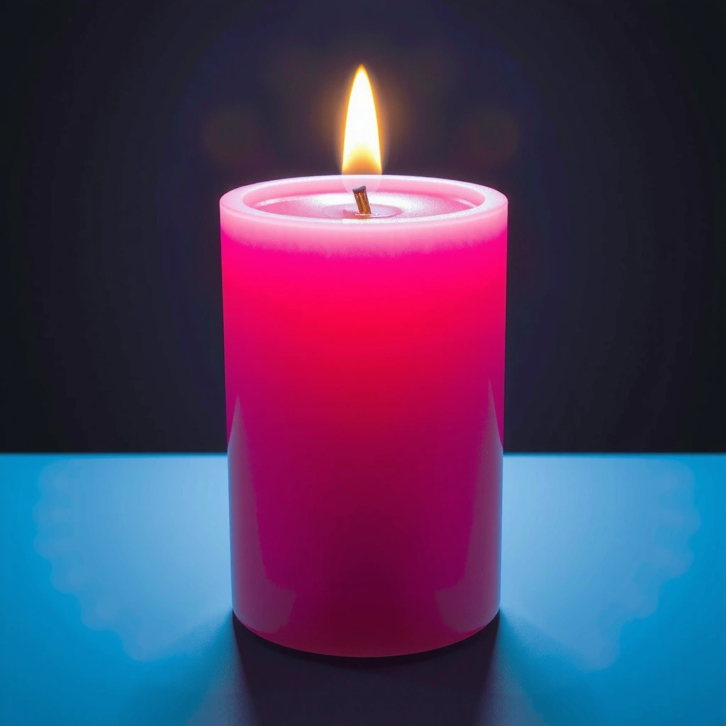 Abstract Candle Graphic